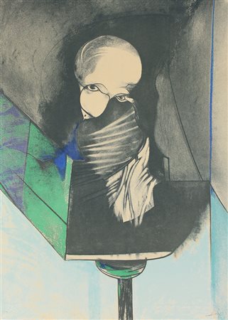 Dova Gianni Senza titolo serigrafia su carta Fabriano, cm. 93x68,5, es....