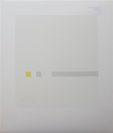 Calderara Antonio Quadrato, 1972 serigrafia su carta, cm. 39x33, es. 59/90...