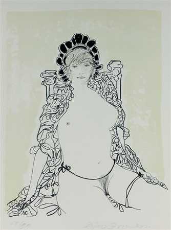 Carmassi Arturo Senza titolo litografia su carta, cm. 75x55, es. 69/99...