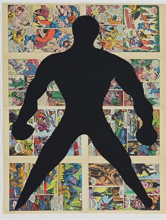 Canevari Paolo Supereroe, 2000 cartella contenente multiplo a colori...