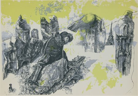 Iackerson I. Senza titolo, 1978 litografia su carta, cm. 50x70, es. 4/100...