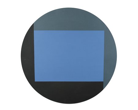 Ciussi Carlo XXXX/2, 1973 olio su tela, diam. cm. 134 firmato, datato,...