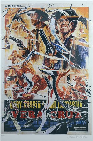 Rotella Mimmo Vera Cruz litografia su carta, cm. 100x70, es. 103/125 firmata...