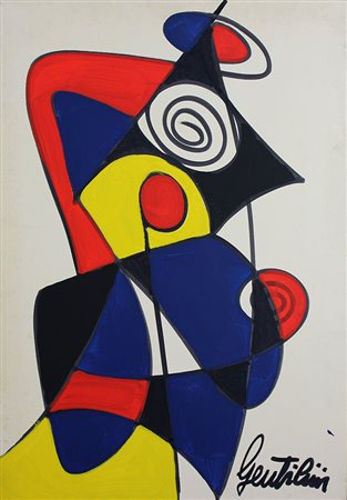 Gentilini Aldo Senza titolo olio su tela, cm. 100x70 firmato in basso a...