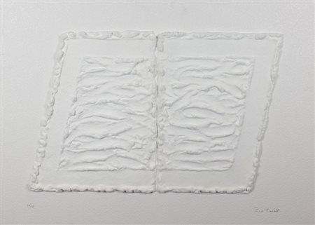 Pinelli Pino Pittura Bianca, 2006 serigrafia materica su tavola, cm. 60x85,...