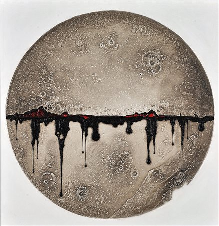 Dionisi Mario Senza titolo sabbia e acrilico su legno, cm. 80x80 opera...