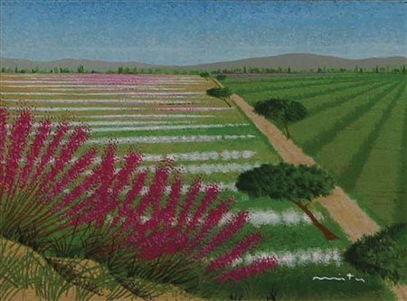 Mitu Soggetti vari lotto di 3 tempere su tavoletta, cm. 13x18 firmati in...