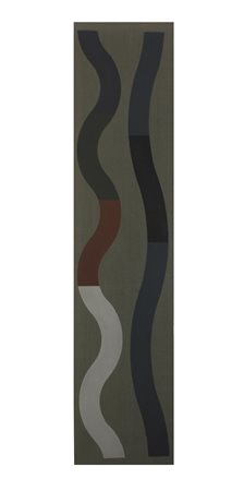 Ciussi Carlo IL, 1982 olio su tela, cm. 220x50 firmato, datato e intitolato...