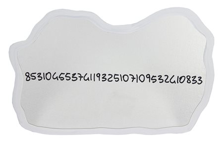 Pistoletto Michelangelo Frattale, 1999/2000 smalto su specchio, cm. 76x56...