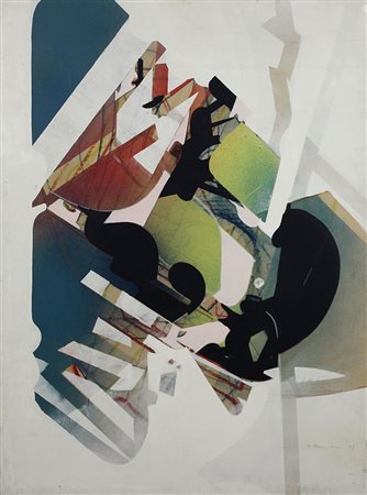 Franceschini Edoardo Senza titolo, 1969 tecnica mista su tela, cm. 80x61...
