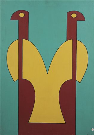 Tomshinsky Stanley Torre delle Aquile, 1969 olio su tela, cm. 70x50 firmato...