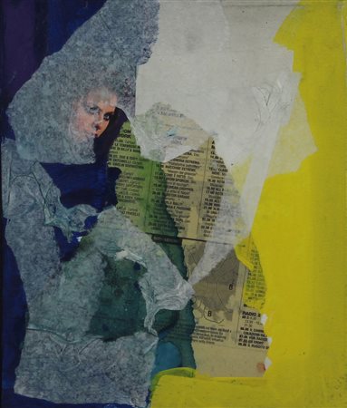 Guarnieri Oddino Attraverso lo sguardo, 1983 collage e tecnica mista su tela,...