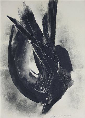 Frigerio Nicoletta Quasar, 2005 carborundum su carta indiana a telaio, cm....