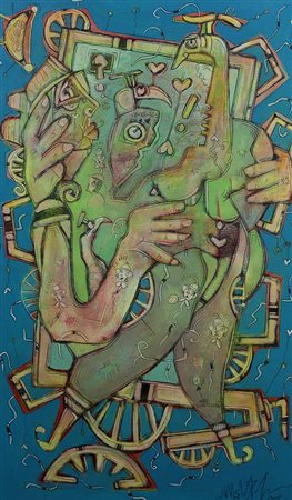 Delego Martino Avvolti… nello… strano..., 2008 tecnica mista su tela, cm....