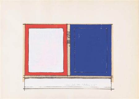 TANO FESTA (1938 - 1988) Esterno n.4 1962 collage e tecnica mista su carta cm...