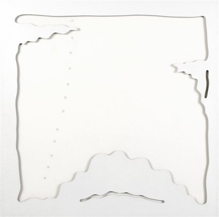 LUCIO FONTANA (1899 - 1968) Concetto Spaziale-Teatrino (bianco) esemplare...