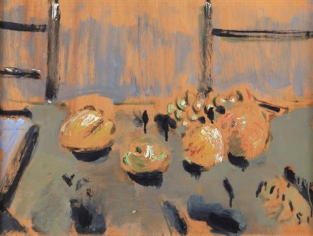 FILIPPO DE PISIS (1896 - 1956) Natura morta 1951 olio su tavola cm 29,7x40...