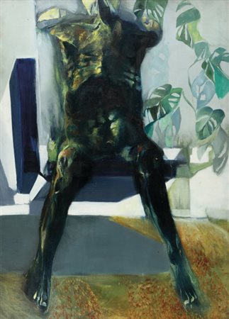 RENZO VESPIGNANI (1924 - 2001) Interno Stil Novo 1964 olio su tela cm 122x91...