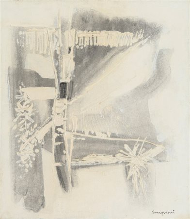 CARLO NANGERONI (1922) Senza titolo acrilico su tela cm 40x35 firmato in...