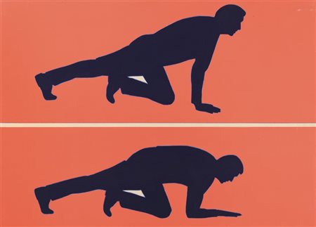 RENATO MAMBOR (1936) Alzarsi dal suolo 2007 acrilico su tela cm 110x150...