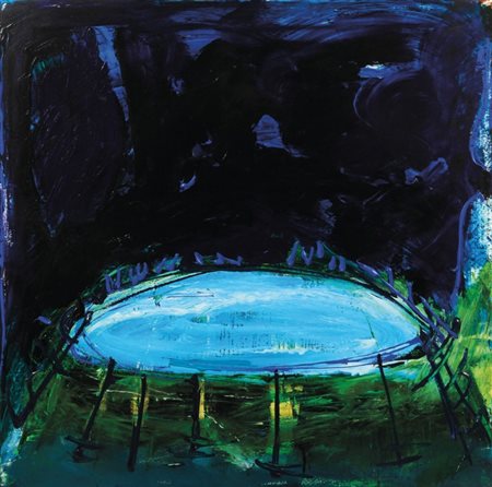 MARIO SCHIFANO (1934 - 1998) Riserva 1988 smalto e acrilico su tela cm...