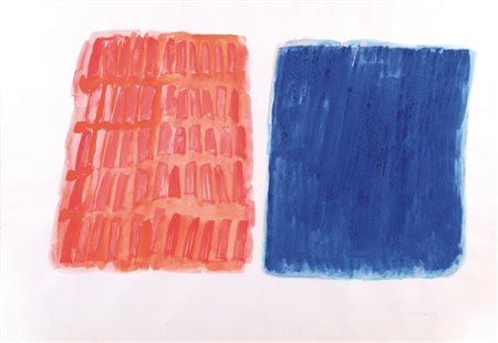 PIETRO CONSAGRA (1920 - 2005) Senza titolo acquerello su carta cm 70x100...