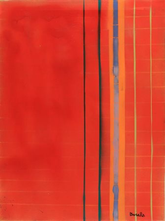 ROCCO BORELLA (1920 - 1994) Senza titolo acrilico su tela cm 80 x 60 firmato...