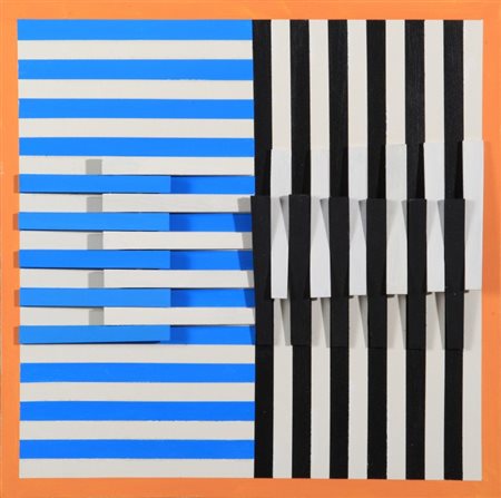 LORENZO PIEMONTI (1935) Cromoplastico 797 2009 rilievi su tela cm 40 x 40...