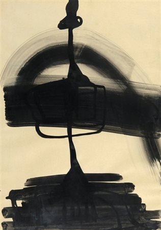 PINOT GALLIZIO (1902 - 1964) Senza titolo 1959 china su carta cm 70x50 sul...