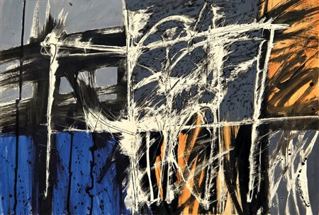 ANTONIO RECALCATI (1938) Senza titolo 1959 tecnica mista su carta cm 33x48,5...