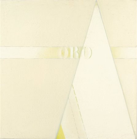 ADRIANO PARISOT (1912 - 2004) Oro 1975 olio su tela cm 60x60 firmato, datato...
