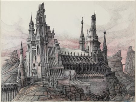 FABRIZIO CLERICI (1913 - 1993) Senza titolo 1970 tecnica mista cm 63x48...