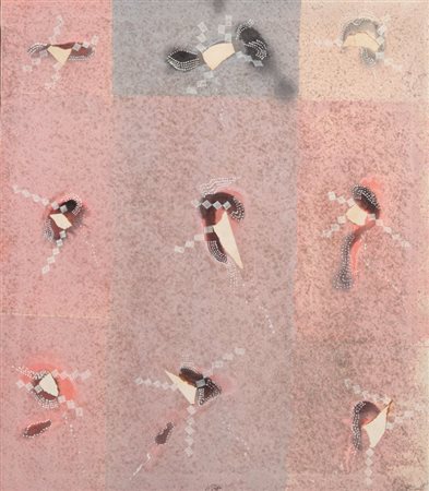 SERGIO DANGELO (1932) Rendez Vous in Bagdad olio su tela cm 80x69,3 firmato...