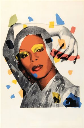 ANDY WARHOL (1928 - 1987) Ladies and Gentlemen (nera) 1975 serigrafia su...