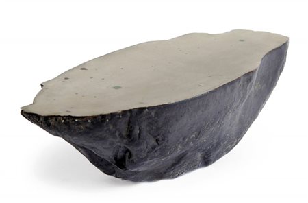 NUBUO SEKINE (1942) Cut stone with metal plate 1970 esemplare 1/9 pietra...