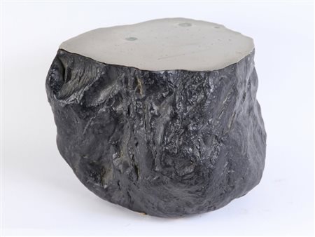 NUBUO SEKINE (1942) Cut stone with metal plate 1970 esemplare 8/9 pietra...