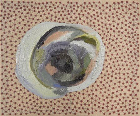 JAMES BROWN (1951) Color Form 2010 olio e matita su lino cm 46x55 sul retro:...