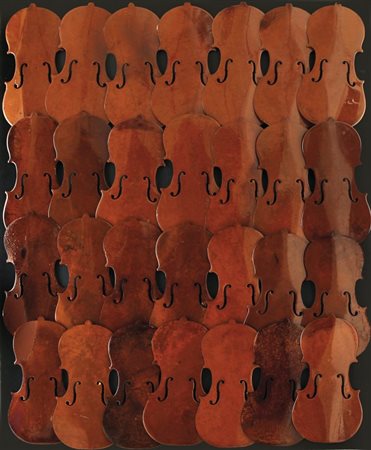 ARMAN (1928 - 2005) Senza titolo 2005 accumulazione di violini cm 130x105...