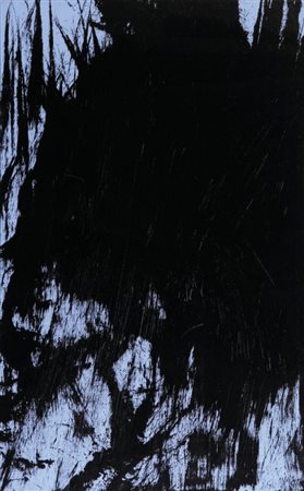 HANS HARTUNG (1904 - 1989) T 1981 - R 17 1981 olio su tela cm 61x38 firmato,...