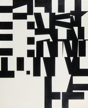 AURELIE NEMOURS (1910 - 2005) Senza titolo 1968 olio su tela cm 73x60 firmato...