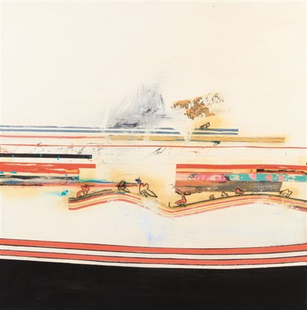 ROGER SELDEN (1945) Autostrasse n°7 1976 olio su tela cm 110x110 firmato e...