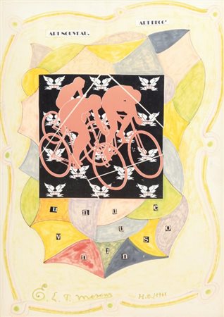 MESENS EDOUARD LEON THEODOR (1903 - 1971) Art Nouveau-Art Decò 1968...