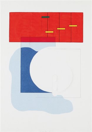 AGOSTINO BONALUMI (1935 - 2013) Senza titolo serigrafia su carta estroflessa...