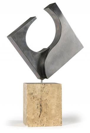 CARMELO CAPPELLO (1912 - 1996) Senza titolo 1978 acciaio cm 39x24,5 (con...