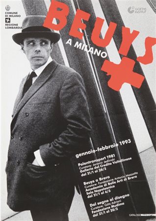 JOSEPH BEUYS (1921 - 1986) Beuys a Milano gennaio - febbraio 1993 manifesto...