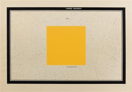 ANTONIO DIAS (1944) Chinese Monument serigrafia su carta cm 68 x 96 esemplare...