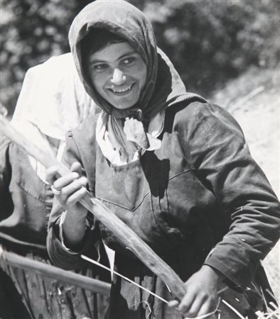 FRANCO PINNA (1925 - 1978) Ritratto di contadina, Basilicata 1959 stampa ai...