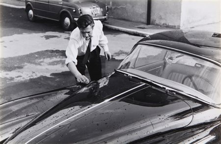 PIERLUIGI PRATURLON (1924 - 1999) Marcello Mastroianni fine anni '60 stampa...