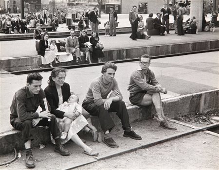 JEAN MARQUIS (1926) Francia, sciopero anni '70 stampa ai sali d'argento,...