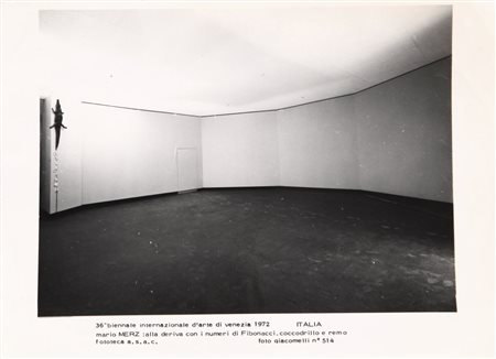 GIACOMELLI 36° Biennale di Venezia, Mario Merz 1972 stampa ai sali d'argento,...